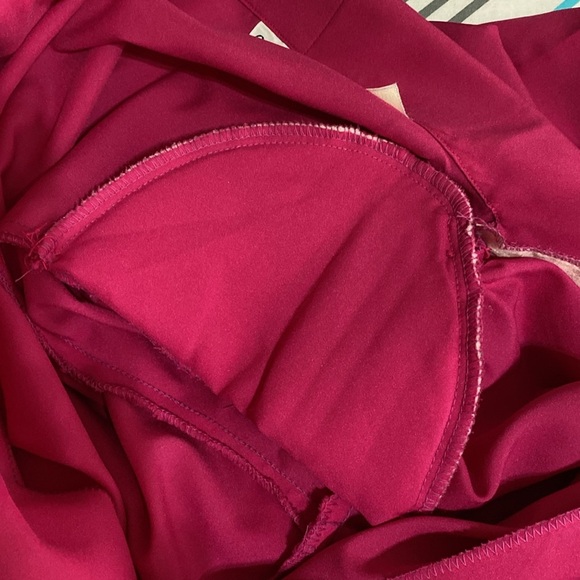 Cat Cay Magenta Vintage Pleated Shoulder Long Sleeve Button Down Blouse - Picture 7 of 7